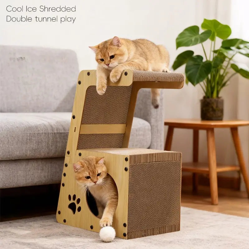 Ideal Choice Wooden Bed Cat Lounge Furniture Modern Pet Furniture Luxury for Cats Indoor Home Use Kitty Bed Cozy Cat House Pet Indoor Cat House Scratching Pad Indoor Kitten Pet Bed House Cat Tree Cat Toys Scratching Board Cat Bed Bowl Corrugated Cardboard