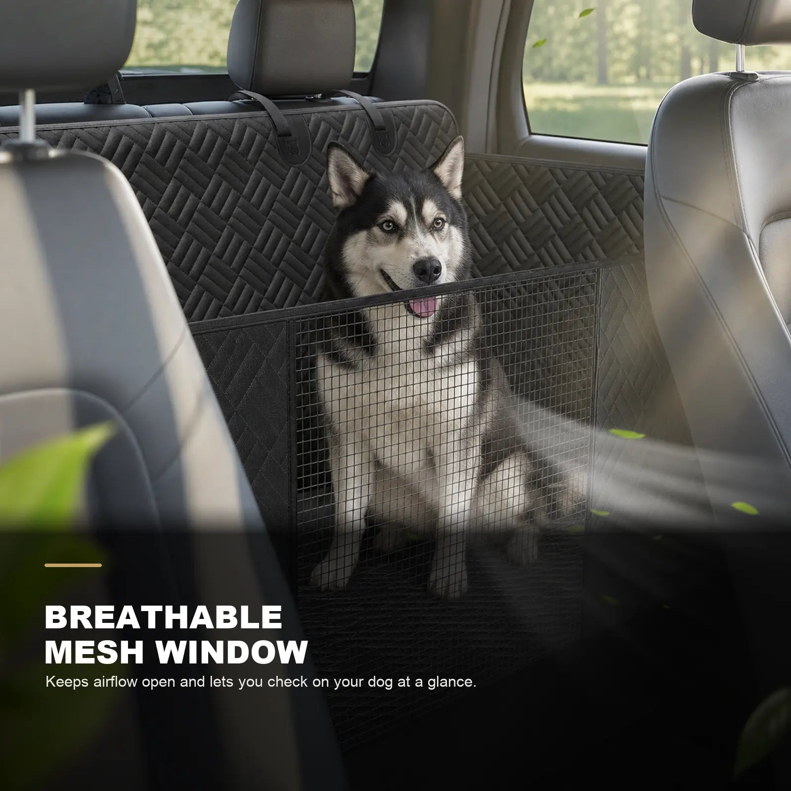 Heavy Duty Hard Bottom Dog Car Seat Extender, 400Lbs Capacity Waterproof Backseat Hammock Platform, Solid Base Pet Protector for Cars, Suvs & Full-Size Trucks