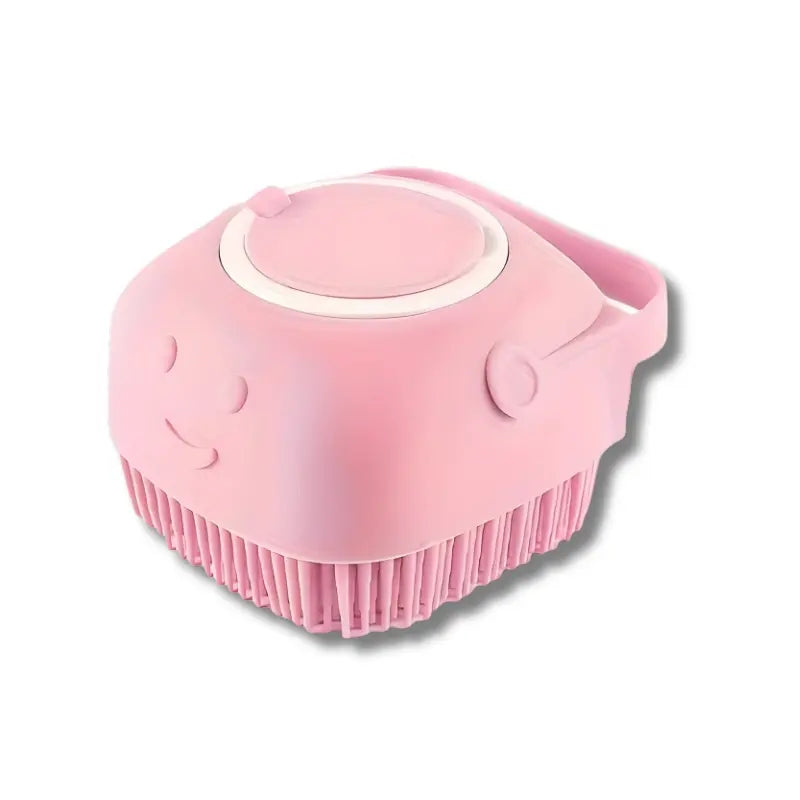 Pet Bath Soap Dispenser Massage Brush - Silicone Rubber Grooming Accessory with Soft Bristles, Universal Cleaning Tool for Dogs & Cats, Pet Beauty Hair Care Shower Grooming Accessory, Grooming Accessories