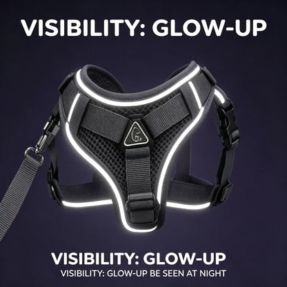 Escape-Proof Cat Harness and Leash Set; Adjustable Size. Cat Leash and Collar Made from Comfortable, Breathable Materials with Adjustable Sizing. Reflective Strip, Soft Mesh Vest, Convenient for Safe Leash Walking. Includes a Summer Version; Breathable An