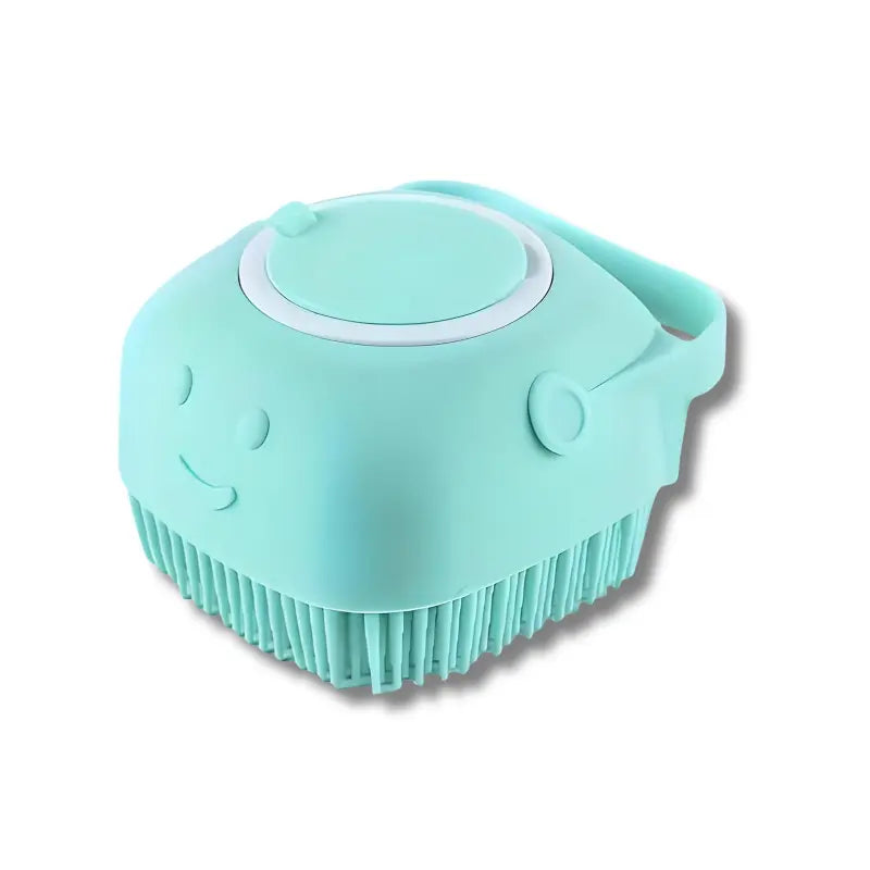 Pet Bath Soap Dispenser Massage Brush - Silicone Rubber Grooming Accessory with Soft Bristles, Universal Cleaning Tool for Dogs & Cats, Pet Beauty Hair Care Shower Grooming Accessory, Grooming Accessories