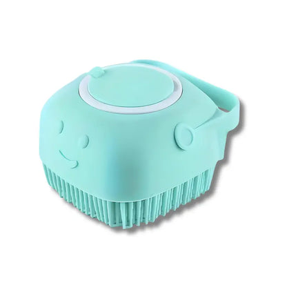 Pet Bath Soap Dispenser Massage Brush - Silicone Rubber Grooming Accessory with Soft Bristles, Universal Cleaning Tool for Dogs & Cats, Pet Beauty Hair Care Shower Grooming Accessory, Grooming Accessories