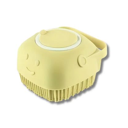 Pet Bath Soap Dispenser Massage Brush - Silicone Rubber Grooming Accessory with Soft Bristles, Universal Cleaning Tool for Dogs & Cats, Pet Beauty Hair Care Shower Grooming Accessory, Grooming Accessories