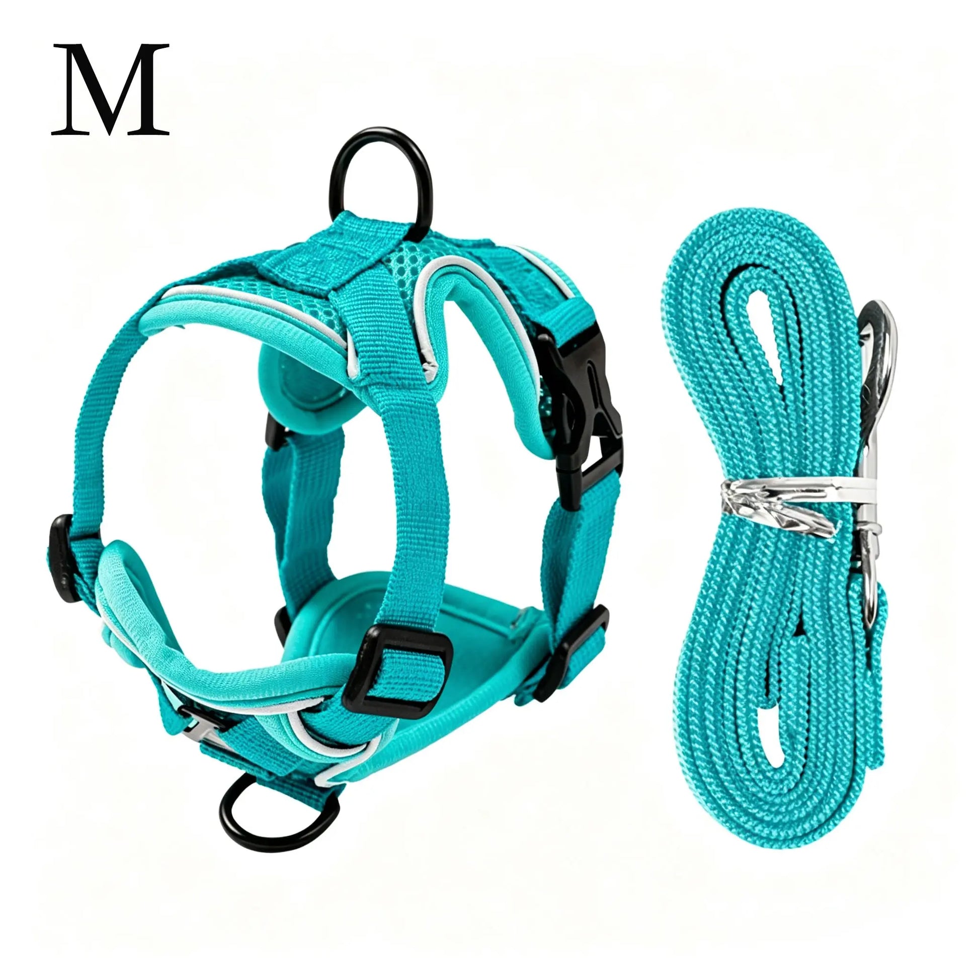Escape-Proof Cat Harness and Leash Set; Adjustable Size. Cat Leash and Collar Made from Comfortable, Breathable Materials with Adjustable Sizing. Reflective Strip, Soft Mesh Vest, Convenient for Safe Leash Walking. Includes a Summer Version; Breathable An