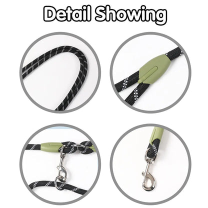 Hands-Free Dog Leash , Multifunctional Crossbody Dog Running Leash for Hiking Training Hands-Free Pet Rope for Small Medium Large Dogs Heavy-Duty Reflective Pet Walking Belt